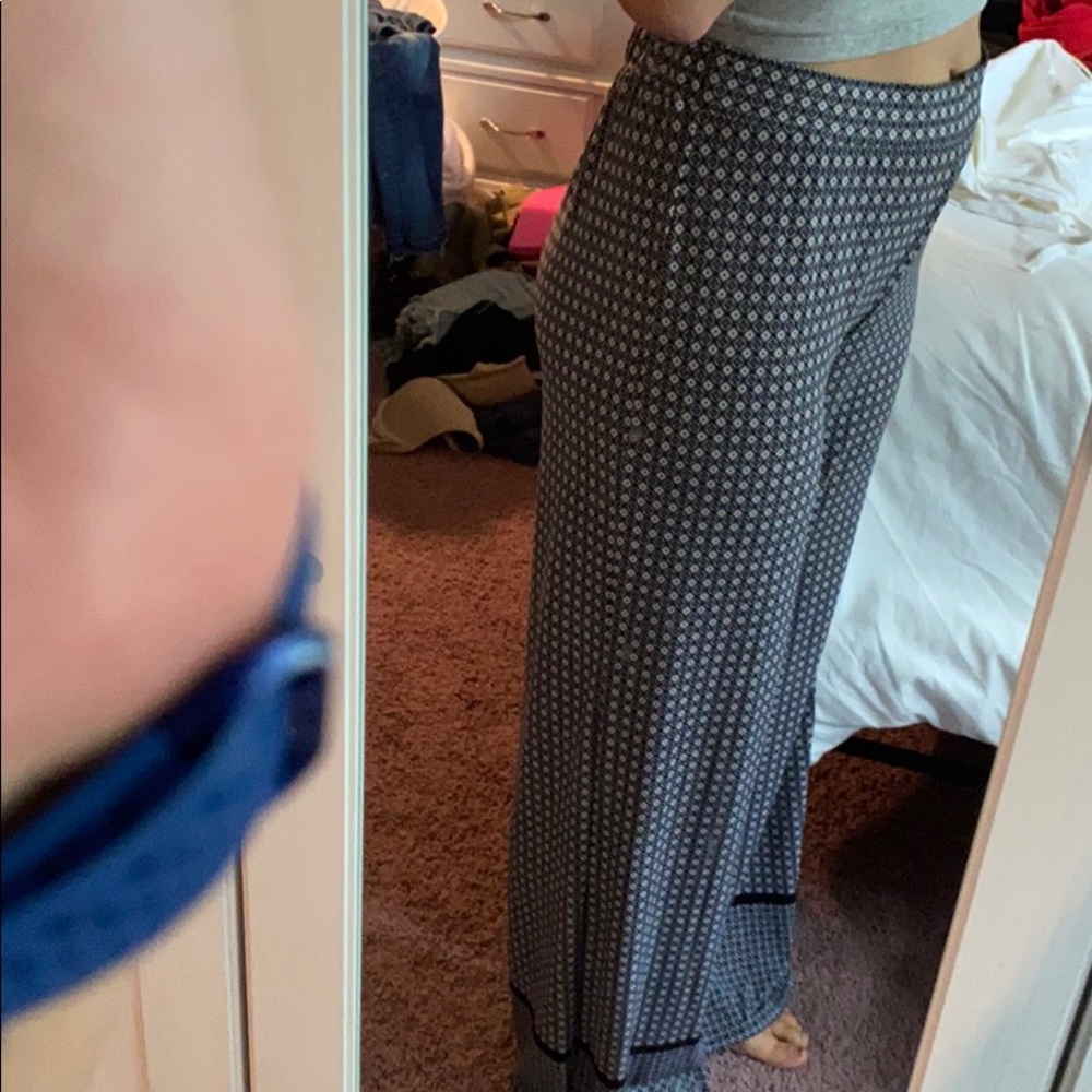 Patterned Flowy Pants - image 4